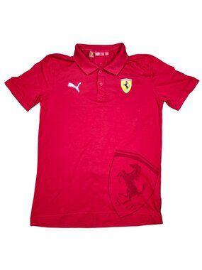 Puma Scuderia Ferrari Polo Womens Size Small Red